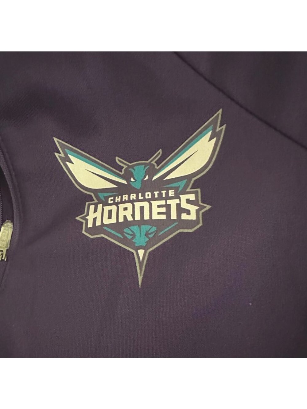 Hands High NBA Charlotte Hornets G-III 1/4 Zip SZ M Purple NWT Athleisure - Picture 4 of 14